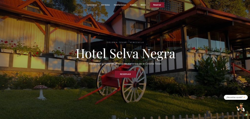 Sitio web del Hotel Selva Negra